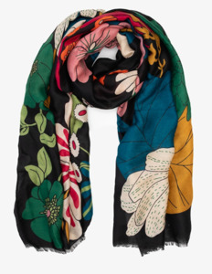 Twilight floral scarf