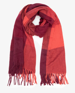 Accessories: Mulled wine check scarf