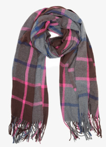 Chocolate plaid scarf