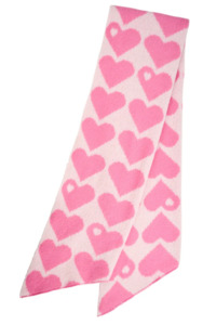 Vermont heart scarf - pink