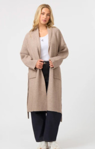 Mia cardigan oat marle