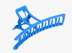 Metal claw clip cobalt