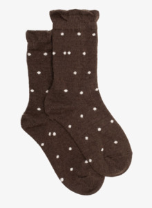 Cocoa spot sock