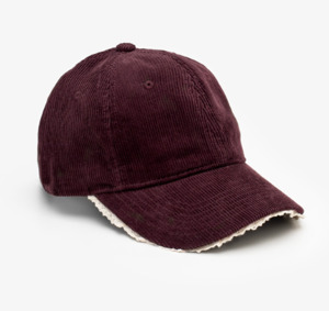 Lace peak cord cap - merlot