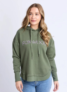 Fashion: Simplified metallic hoodie khaki