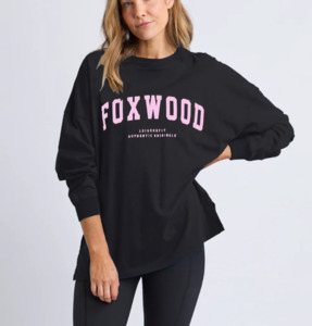 Interval long sleeve black w neon pink