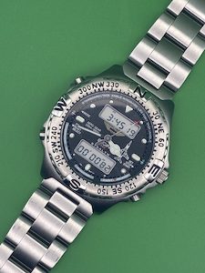 Elgin Stealth Aero Gear ‘Aerospace’ Analog / Digital Pilots Wristwatch