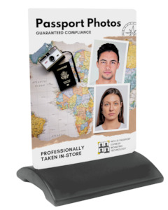 Passport Photo Sidewalk Sign