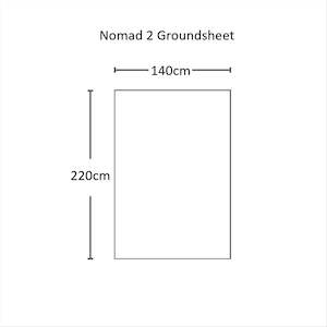 TENT ACCESSORIES: Orson Nomad 2 Tent Groundsheet