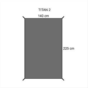 Groundsheets And Footprints: Titan 2 Tent Groundsheet - 140 x 225cm