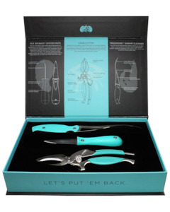 Toadfish: Toadfish Kitchen Collection - Oyster Knife, Shrimp Cleaner, Crab Cutter