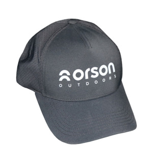 Clothing: Orson Premium Cap Black Panel HD Print Grey 004