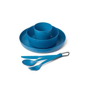 Sea to Summit Camp Dinnerware Set w/ Mesh Sack 6 Piece Cendre Blue