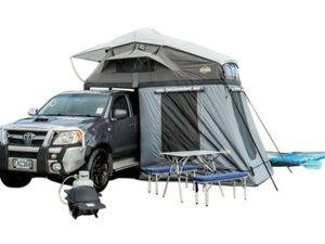 Products: Luxmore Family Roof Top Tent – All Olive Green, Tent, Fly, Annex, Ladder Extension – 2022