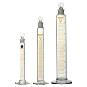Measuring Cylinders With Interchangeable Stopper. Glass - Interlab NZ