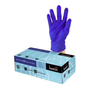 Bastion Nitrile Ultra Soft Gloves. Cobalt Blue. Powder-Free - Interlab NZ