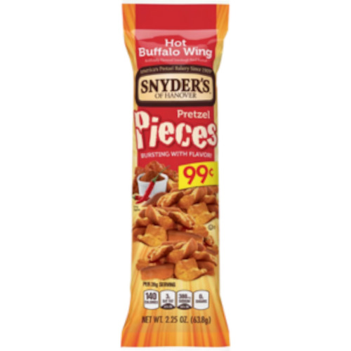 Snyder's HOT BUFFALO WING Pieces 2.25oz (63.8g)
