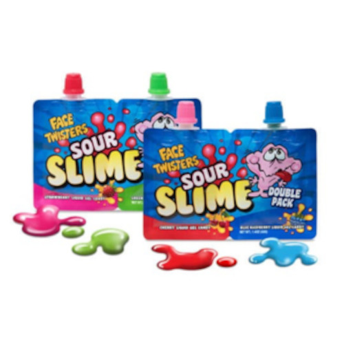 Face Twisers Novelty Sour Slime 1.4oz (40g)