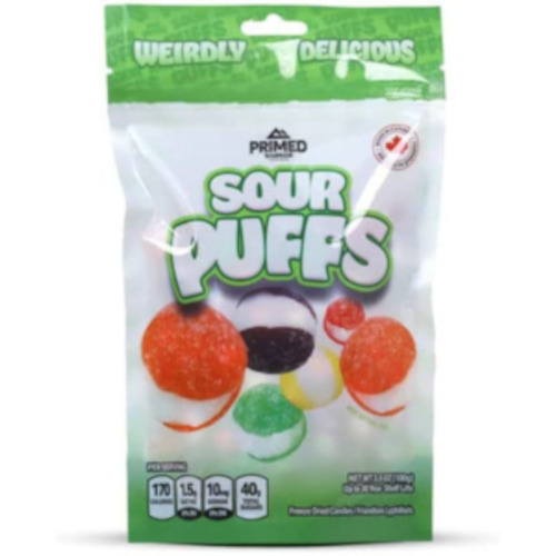 Sour: Primed Warrior FREEZE DRIED - Sour Puffs 3.5oz