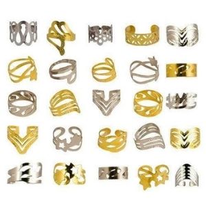 Novelty: 1 inch Toy Capsule - Silver Arte Rings 250ct