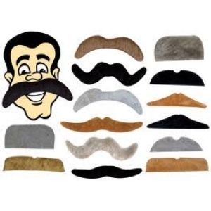 Novelty: 1 inch Toy Capsule - Fuzzy Moustache 250 count