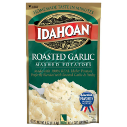 Ready Meals: Idahoah Foods Mashed Potato Roasted Garlic 113g (4oz)