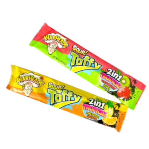 Warheads: Warheads Sour TROPICAL 2 in 1 Chewy Taffy Bar