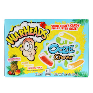 Warheads Ooze Chews TROPICAL Theatre Box