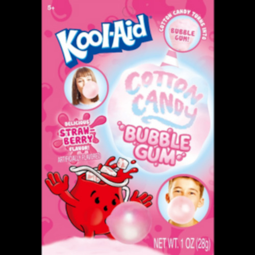Kool-Aid  COTTON CANDY Bubble Gum Peg Bag 1oz