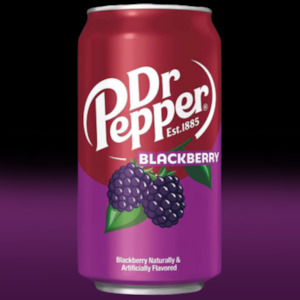 Drinks: Dr pepper BLACKBERRY Single Can (355ml)