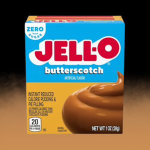 Grocery: Jell-O Instant Pudding - Sugar Free & Fat Free BUTTERSCOTCH 1oz (28g)
