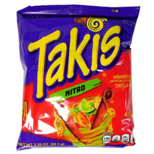 Snacks Crackers: DATED -Aug 2025 Takis - NITRO (Habanero Lime) 3.25oz (92g) 20ct