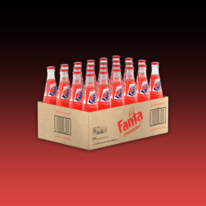 Fanta Strawberry 355ml Glass Bottle 24ct - Batch Arrived with BBD Dec 19 2025