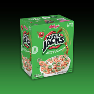American Kellogg's Apple Jacks Cereal 36.5oz (1.03kg) Box