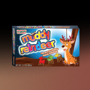 Santa's Village Xmas MUDDY REINDEER Theater Box