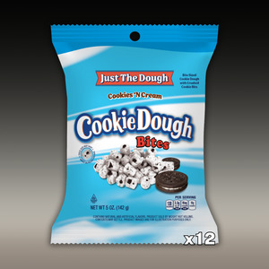 Candy Peg Bags: Cookie Dough Bites Just The Dough Cookies & Cream Peg Bag 12ct (BBD 3 Dec 2025)