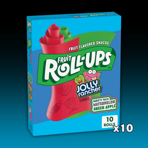 Snacks Crackers: General Mills Fruit Roll-Ups Jolly Rancher 10x10ct
