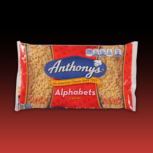 New Arrivals: Anthony's ALPHABETS (Letras) Letters Pasta 10oz (283g)