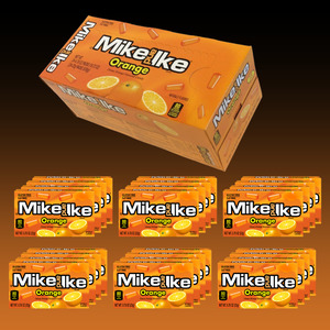 Confectionery: DATED - JAN 2026 Mike & Ike ORANGE small Theater Box (22g) 24ct
