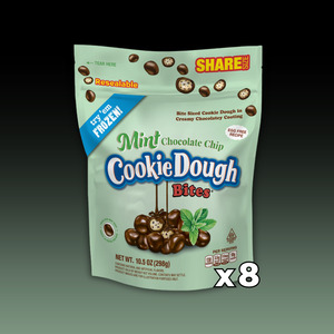 Cookie Dough Bites Mint Choc Chip Stand Up Pouch 8ct - BBD March 2026