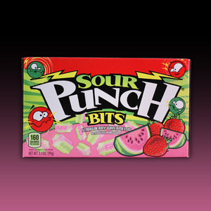 Confectionery: Sour Punch Bits Watermelon 12ct