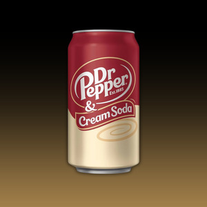 Drinks: Dr Pepper & Cream Soda 355ml Can