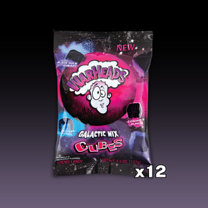 WarHeads Galactic Cubes Peg bag (127g) 12ct