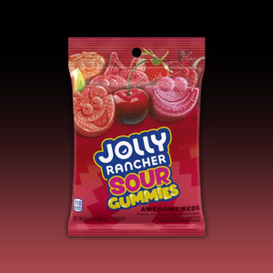 Candy Peg Bags: Jolly Rancher Gummies - Sour Awesome REDS Peg Bag 6.5oz (184g)