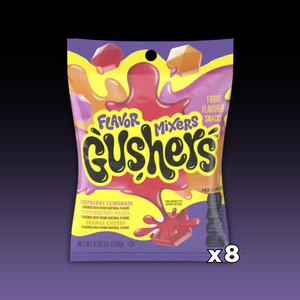 Gushers - Fruit FLAVOR MIXERS Peg Bag 4.25oz (120g) 8ct