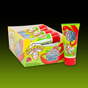 Sour: DATED - Dec 2025 Warheads Sour Watermelon Squeeze 2.25oz (63g) 12ct