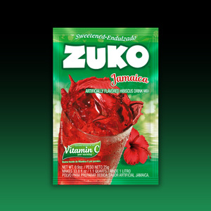 Sachet Drinks: Zuko Powder Drink Mix JAMAICA 0.9oz (25.5g)