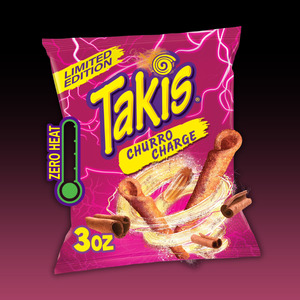 Takis CHURRO CHARGE Non-Spicy Rolled Tortilla Chips 3oz