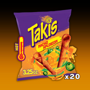 Takis NACHO XPLOSION - Cheese & Chili Pepper Flavoured Rolled Tortilla Chip 3.5o&hellip;