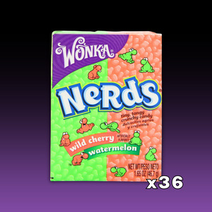Wonka Nerds - Wild cherry Watermelon Small Box 36ct